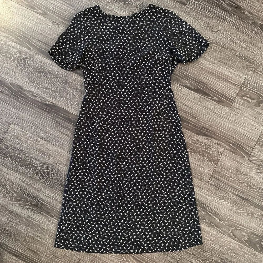 Laura Ashley Vintage Silk Floral Dress